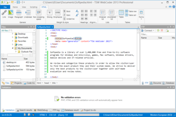 TSW WebCoder 2013 Professional screenshot 5