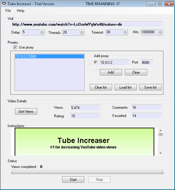 Tube Increaser screenshot