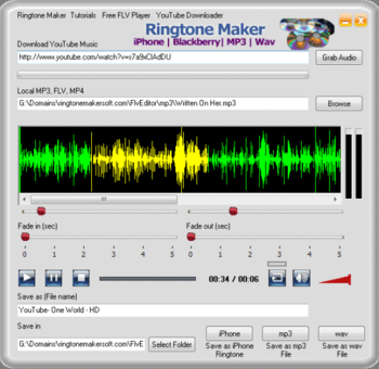 Tube Ringtone Maker screenshot
