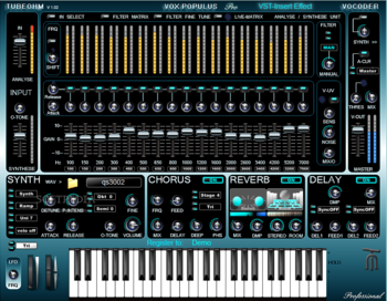 TubeOhm Vocoder screenshot