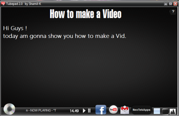 Tubepad screenshot