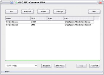 Tunbit OGG MP3 Converter screenshot
