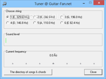 Tuner @ Guitar-Fan.net screenshot