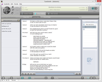 TuneSmith screenshot 2