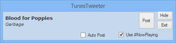 TunesTweeter screenshot