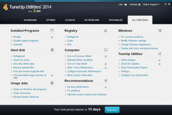 TuneUp Utilities 2014 screenshot 3