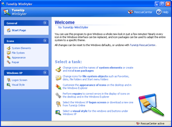 TuneUp WinStyler screenshot