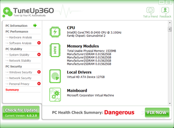 TuneUp360 screenshot