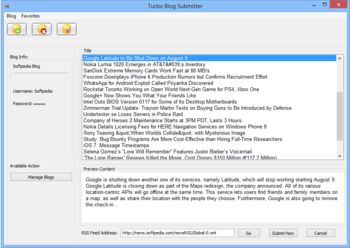 Turbo Blog Submitter screenshot 2