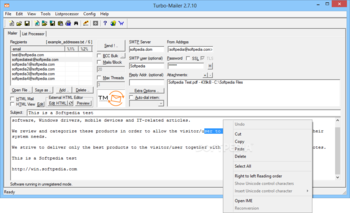 Turbo-Mailer screenshot