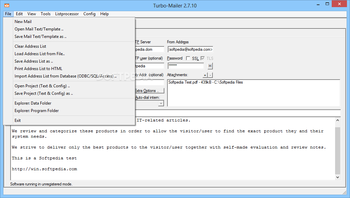 Turbo-Mailer screenshot 3