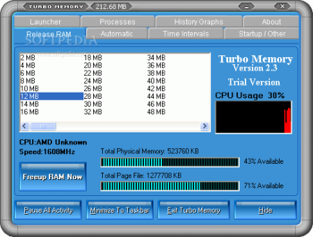 Turbo Memory screenshot