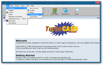 TurboCASH screenshot 2