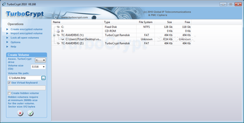 TurboCrypt screenshot