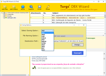Turgs DBX Wizard screenshot 2