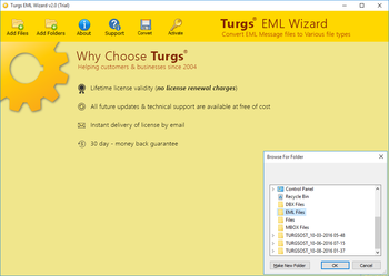 Turgs EML Wizard screenshot