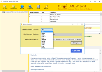 Turgs EML Wizard screenshot 2