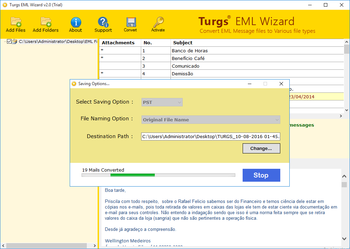 Turgs EML Wizard screenshot 3