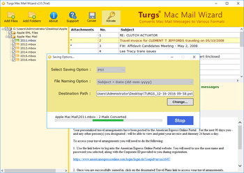 Turgs Mac Mail Wizard screenshot