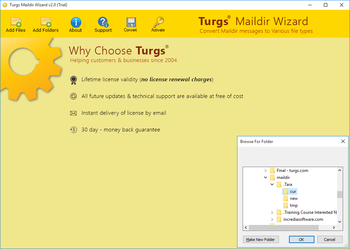 Turgs Maildir Wizard screenshot