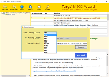 Turgs MBOX Wizard screenshot 2