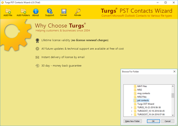 Turgs PST Contacts Wizard screenshot 3