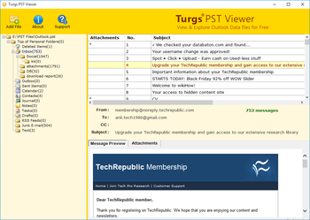 Turgs PST Viewer screenshot