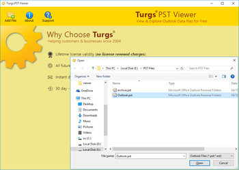 Turgs PST Viewer screenshot 2