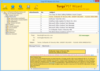 Turgs PST Wizard screenshot