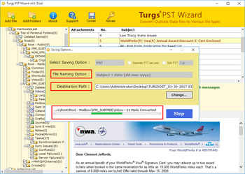 Turgs PST Wizard screenshot