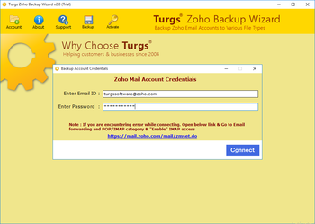 Turgs Zoho Backup Tool screenshot