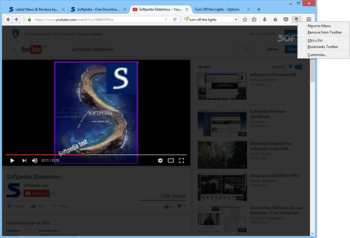Turn Off the Lights for Firefox screenshot 2