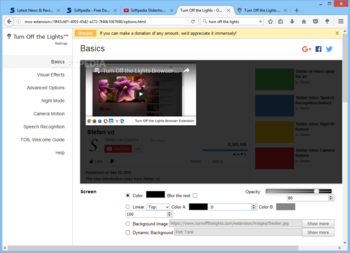 Turn Off the Lights for Firefox screenshot 3