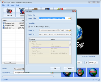Tutu AVI MP4 Converter screenshot 3