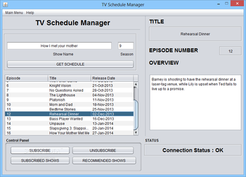 TV Schedule Manager screenshot