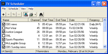 TV Scheduler screenshot