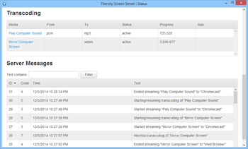 TVersity Screen Server screenshot 2