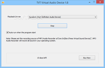 TVT Virtual Audio Device screenshot