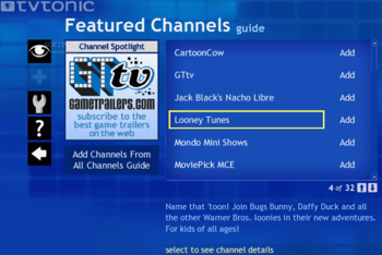 TVTonic screenshot