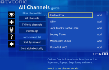 TVTonic screenshot 2