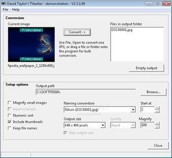 TVwriter screenshot