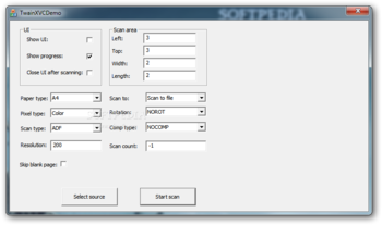TwainX ActiveX screenshot
