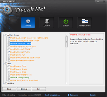 Tweak Me! screenshot