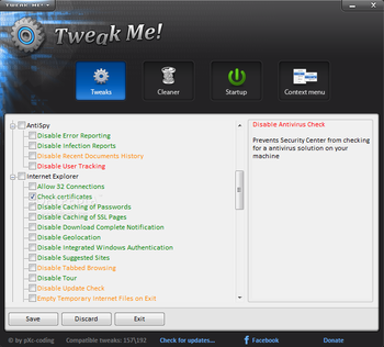 Tweak Me! screenshot 2