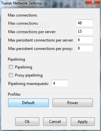 Tweak Network screenshot