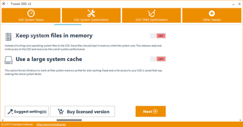 Tweak-SSD screenshot 3