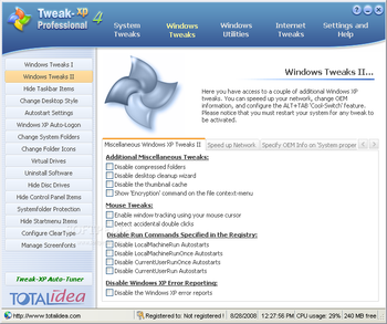 Tweak-XP Pro screenshot 13