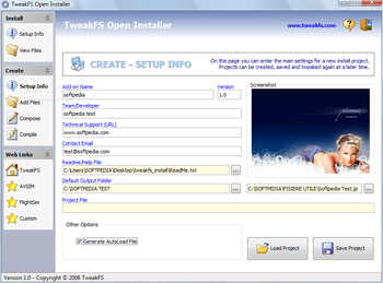 TweakFS Open Installer screenshot 2