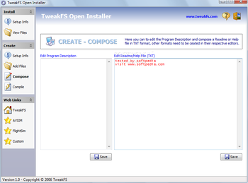 TweakFS Open Installer screenshot 3