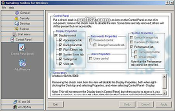 Tweaking Toolbox for Windows screenshot 2